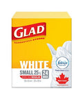 White Garbage Bags Small Febreze Fresh Clean Scent 24 Bags by Glad