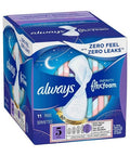 Infinity Size 5 Extra Heavy Overnight Pads With Wings Unscented 11 Count by Always