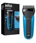 Series 3 310S Rechargeable Wet And Dry Electric Shaver Blue 1 Count by Braun