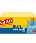 Blue Recycling Bags Large ForceFlex Drawstring 24 Bags by Glad