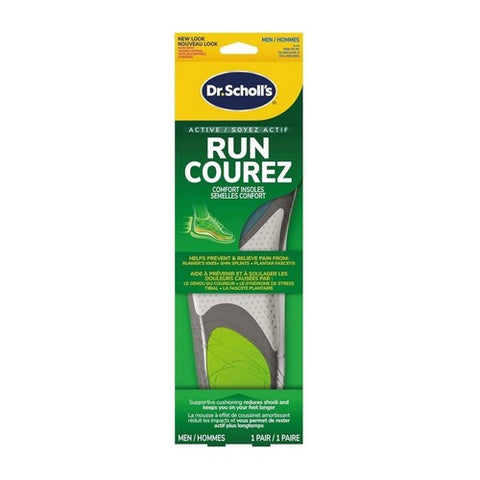 Run Active Comfort Insoles Men's Trim To Fit Inserts 1 Pair by Dr. Scholls