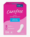 Panty Liners For Women Regular Unwrapped Unscented 120 Count by Carefree