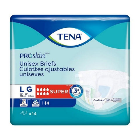 Proskin Unisex Adult Diapers Maximum Absorbency Large 14 Count by Tena