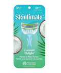 Coconut Delight 3 Blade Disposable Razor For Women 4 Count by Skintimate