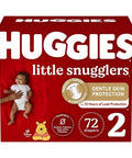 Little Snugglers Disposable Diapers Preemie Size 2 72 Count by Huggies