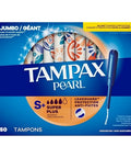 Pearl Super Plus Absorbency Tampons Unscented 50 Count by Tampax