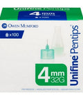 Pentips Insulin 4 MM 32Guage Pen Needles 100 Count by A&D Medical Canada Inc