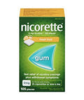 Nicotine Gum Fresh Fruit Flavoured 105 Pieces by Nicorette