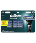 Gillette Mach 3 Razor Refils 12 Count by Mach3