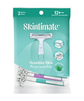 Twin Blade Women's Disposable Razors 12 Count by Skintimate
