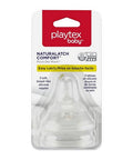 Baby Naturalatch Most Silicone Baby Bottle Nipples 2 Count by Playtex
