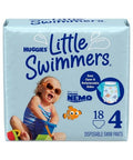 Little Swimmers Baby Swim Disposable Diapers Medium Size 4 18 Count by Huggies