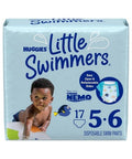 Little Swimmers Baby Swim Disposable Diapers Large Size 5-6 17 Count by Huggies