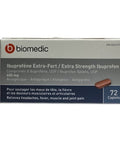 Ibuprofen Extra Strength 72 Caps by Biomedic
