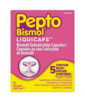 Bismuth Liquicaps Upset Stomach Relief 120 Caps by Pepto-Bismol