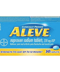 Naproxen Sodium Pain Reliever 50 Caps by Aleve