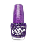 Glitter Vibes Polish Purple Razzi 0.44 Oz by L.A. Colors
