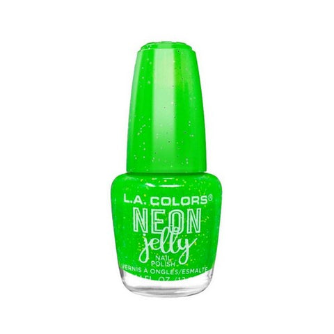 Neon Jelly Polish Electric Lime 0.44 Oz by L.A. Colors