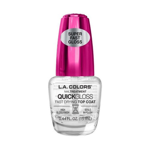 Nail Treatments Quick Gloss Fast Drying Top Coat Polish 0.44 Oz by L.A. Colors