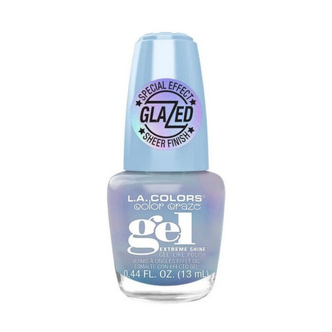 Glazed Gel Polish Glass Slippers 0.44 Oz by L.A. Colors