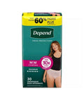 Maximum Absorbency Blush Fresh Protection Female Underwear Medium 30 Count (Case Of 2) by Depend