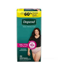 Maximum Absorbency Blush Fresh Protection Female Underwear XXL 22 Count (Case Of 2) by Depend