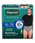 Maximum Absorbency Underwear Extra Large For Men 15 Count (Case Of 2) by Depend