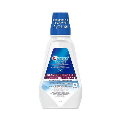 3D White Glamorous Whitening Mouthwash Fresh Mint 473 Ml by Crest
