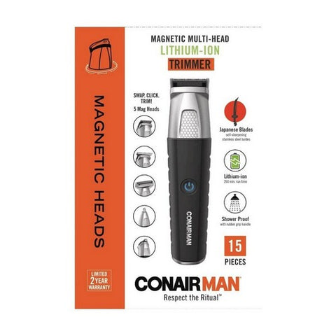 Lithium Ion Magnetic Trimmer Rechargable GMTL50BSC 1 Packet / 15 Pieces by Conair