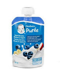Baby Puree Apple Banana Blueberry And Yogurt 94 Ml (Case Of 12) by Gerber