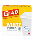 White Garbage Bags - X-Small 52 Count by Glad