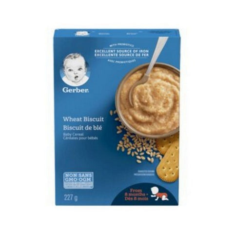 Wheat Biscuit Baby Cereal Stage 3 227 Grams (Case Of 6) by Gerber