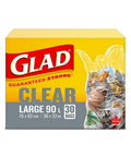 Clear Garbage Bags Large 30 Count by Glad