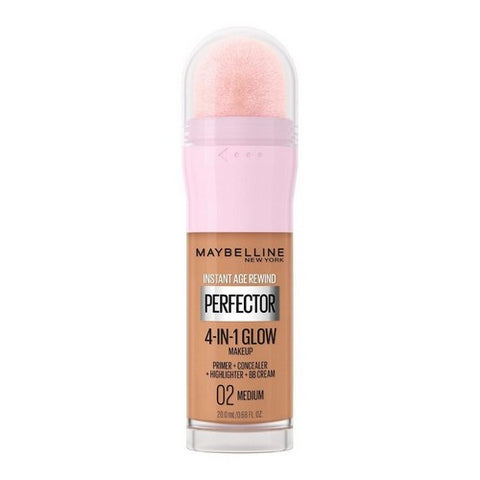 Instant Age Rewind Perfector 4-In-1 Glow Makeup 02 Medium 0.68 Oz (Case Of 2) by Maybelline