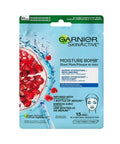 Skin Active Moisture Bomb Super Hydrating Replumping Sheet Mask With Hyaluronic Acid Plus Pomegranat 28 Grams by Garnier