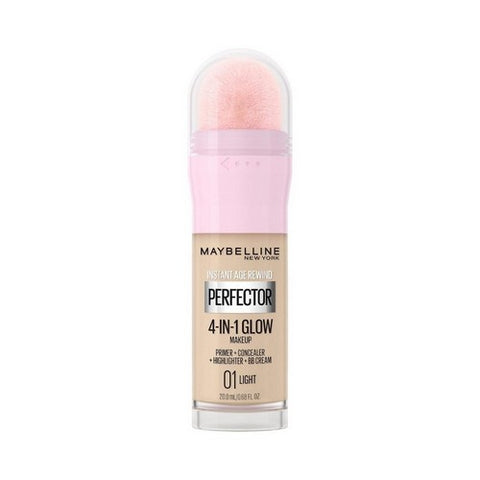 Instant Age Rewind Perfector 4-In-1 Glow Makeup 01 Light 0.68 Oz (Case Of 2) by Maybelline