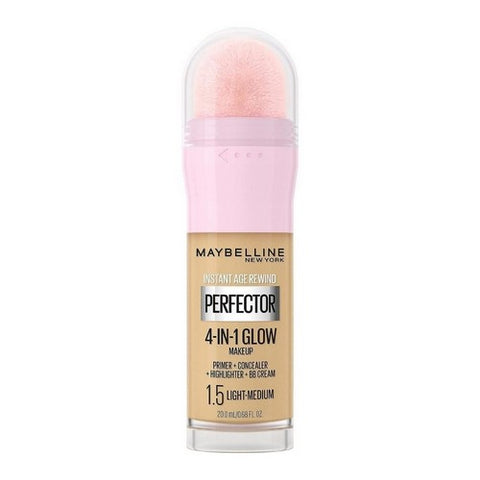 Instant Age Rewind Instant Perfector 4-In-1 Glow Makeup 1.5 Light Medium 20 Ml(Case Of 2) by Maybelline