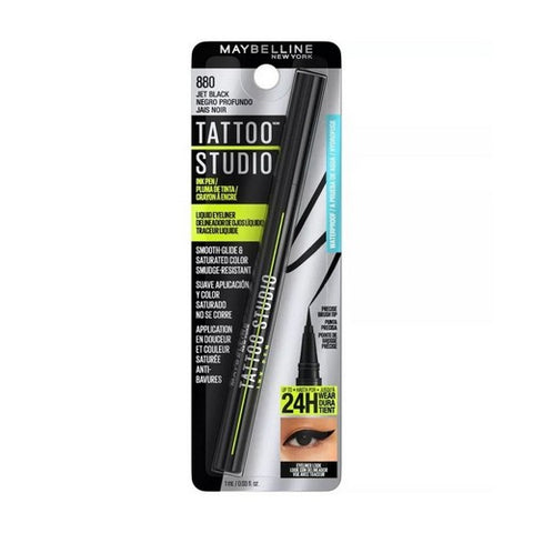 Tattoo Studio Ink Pen Waterproof Liquid Eyeliner 1 Ml (Case Of 2) by Maybelline