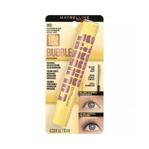 Colossal Bubble Washable Mascara Brownish Black 0.33 Oz (Case Of 3) by Maybelline