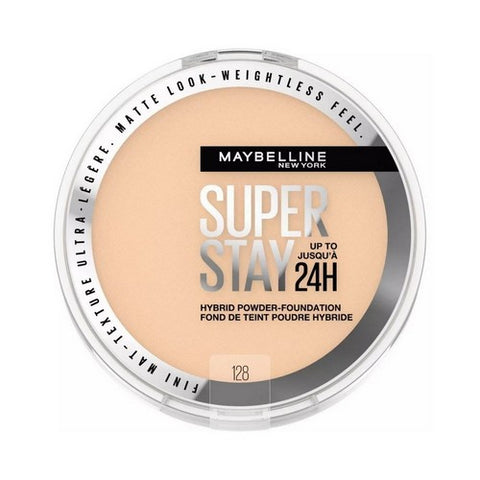Super Stay Matte 24HR Hybrid 128 Pressed Powder Foundation 0.21 Oz (Case Of 2) by Maybelline