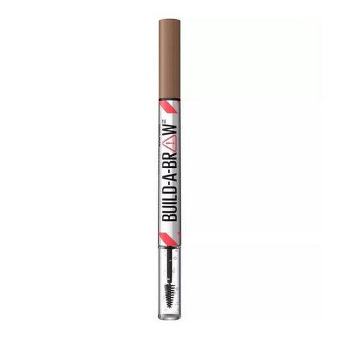 Build A Brow 2-In-1 Eyebrow Pen And Sealing Eyebrow Gel Soft Brown 0.05 Oz (Case Of 2) by Maybelline