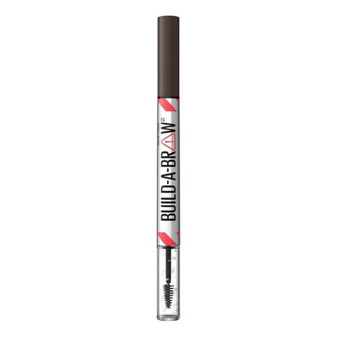 Build A Brow 2-In-1 Brow Pen And Sealing Gel Eye Makeup 260 Deep Brown 0.05 Oz (Case Of 2) by Maybelline