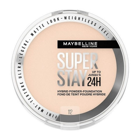 Super Stay Matte 24HR Hybrid 112 Pressed Powder Foundation 0.21 Oz (Case Of 2) by Maybelline