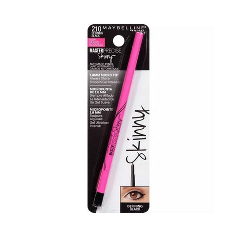 Eyestudio Master Precise Skinny Gel Pencil 210 Defining Black 0.004 Oz (Case Of 2) by Maybelline