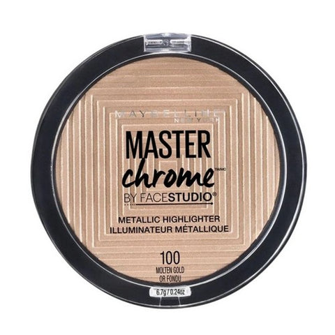 Face Studio Master Chrome Metallic Highlighter Molten Gold 0.24 Oz (Case Of 2) by Maybelline