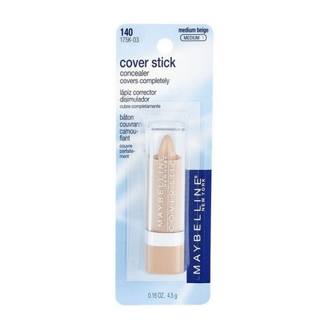 Cover Stick Concealer 140 Medium Beige 0.16 Oz (Case Of 2) by Maybelline