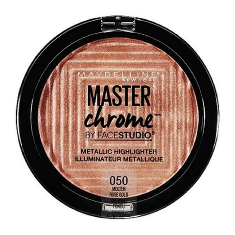 Facestudio Master Chrome Metallic Highlighter Molten Rose Gold 0.24 Oz (Case Of 2) by Maybelline