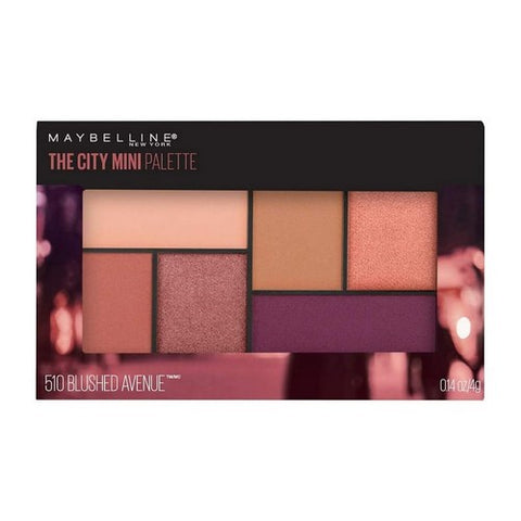 The City Mini Eyeshadow Palette Makeup 510 Blushed Avenue 0.14 Oz (Case Of 2) by Maybelline