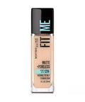 Fit Me Matte Plus Poreless Liquid Foundation 122 Creamy Beige 1 Oz (Case Of 2) by Maybelline