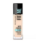 Fit Me Matte Plus Poreless Liquid Foundation 105 Fair Ivory 1 Oz (Case Of 2) by Maybelline